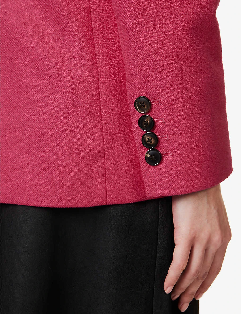 ME AND EM Boyfriend Peak-lapel Tweed Blazer 5 ME AND EM Boyfriend Peak-lapel Tweed Blazer - Image 5