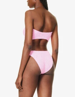 Nicole Seersucker Bikini -Women Clothing Store R04130307 BUBBLEGUMSILVER ALT03