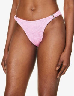 Nicole Seersucker Bikini -Women Clothing Store R04130307 BUBBLEGUMSILVER ALT04