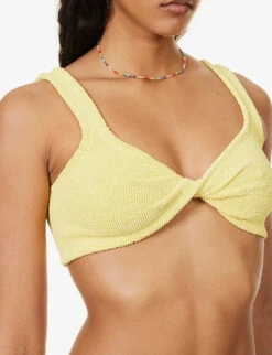 Juno Knotted Bikini Set -Women Clothing Store R04130314 YELLOW ALT04
