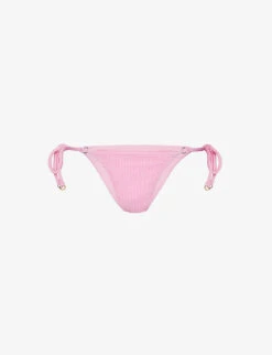 Seafolly Sea Dive Textured Mid-rise Bikini Bottoms