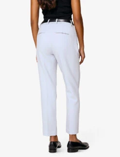 By Malina Lovi Straight-leg High-rise Woven Trousers -Women Clothing Store R04133227 SKYBLUE ALT03