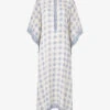By Malina Mollie Pattern-embellished Woven Kaftan
