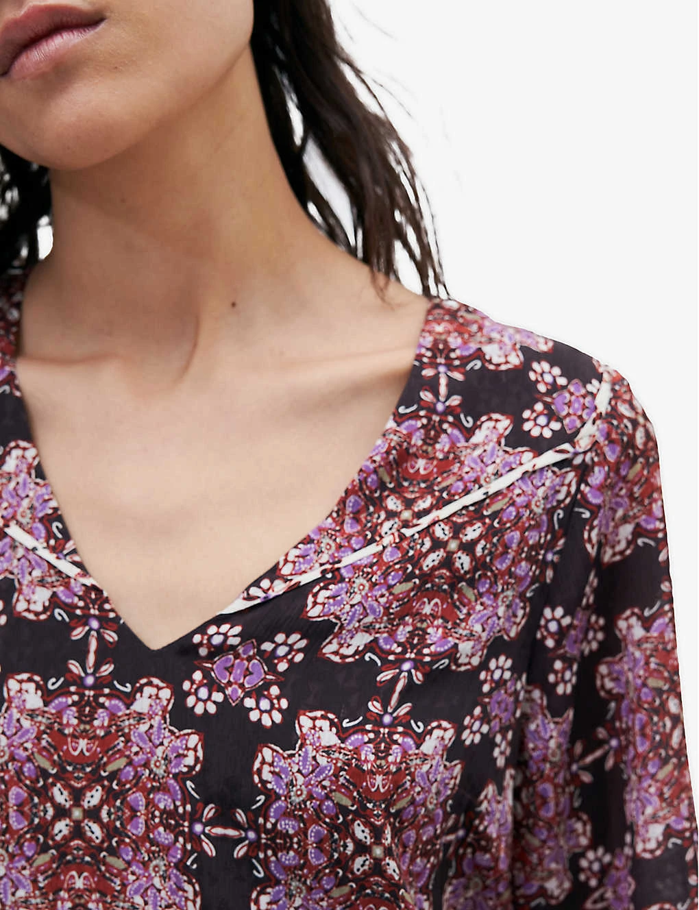 Ikks Boho-print Woven Mini Dress 5 Ikks Boho-print Woven Mini Dress - Image 5