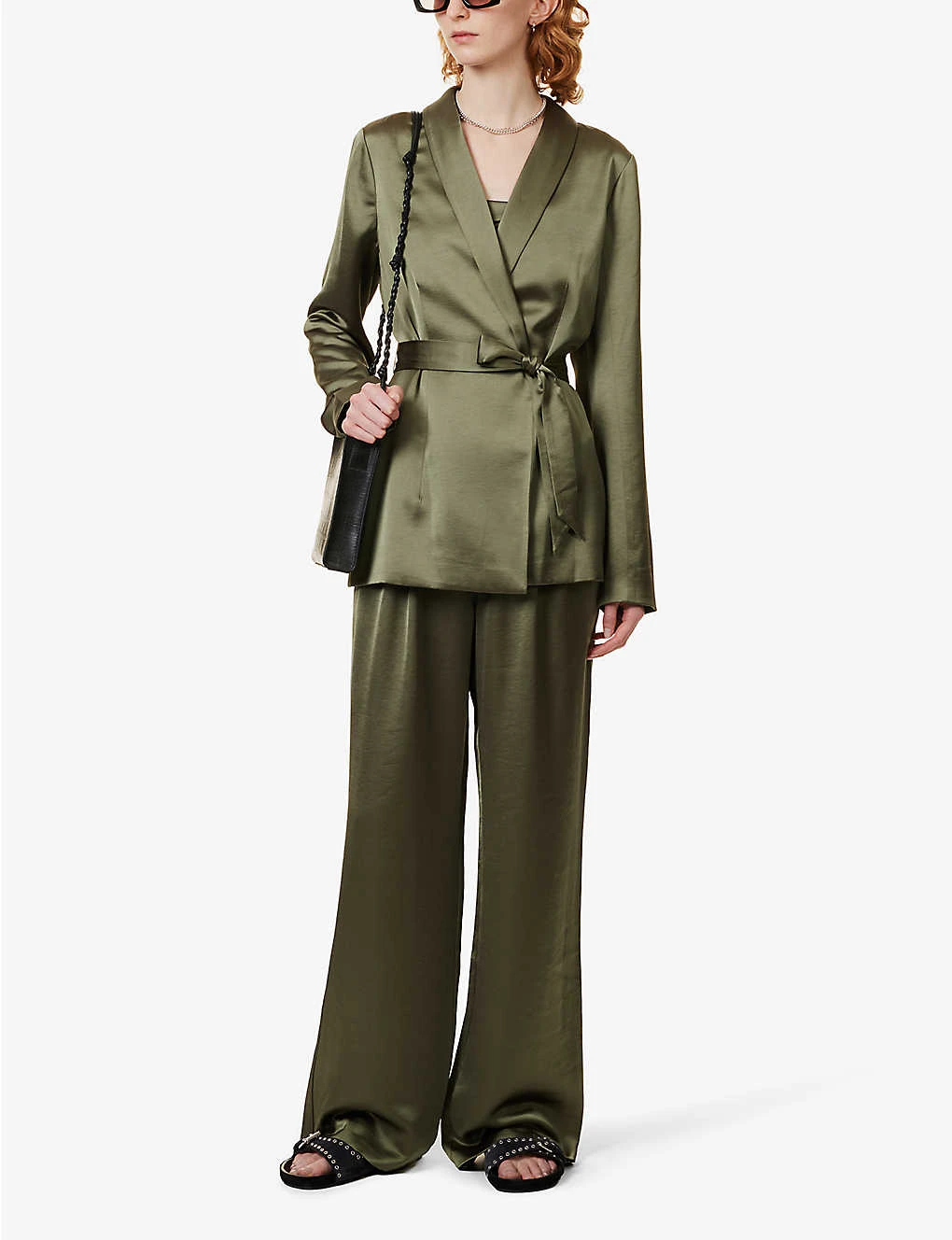 Paige Kamala Self-tie Satin Blazer 2 Paige Kamala Self-tie Satin Blazer - Image 2