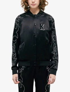 THE KOOPLES Western-style Embroidered Satin Jacket 7 THE KOOPLES Western-style Embroidered Satin Jacket -Women Clothing Store R04136811 BLA01 ALT02