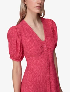 Whistles Labyrinth Geometric-print Woven Midi Dress -Women Clothing Store R04137011 MULTICOLOURED ALT02