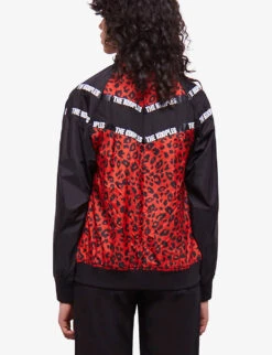 THE KOOPLES Leopard Logo-print Woven Jacket -Women Clothing Store R04137805 MU01 ALT03