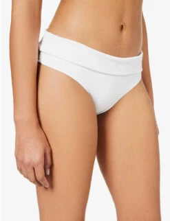Melissa Odabash Brussels Mid-rise Bikini Bottoms -Women Clothing Store R04139922 WHITEPIQUE ALT02