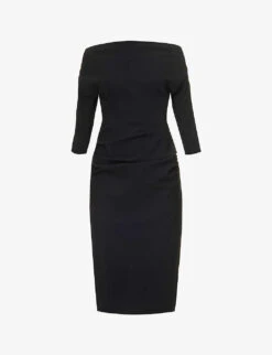 Haim Off-the-shoulder Stretch-woven Midi Dress