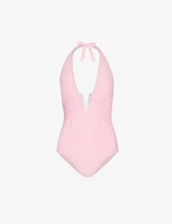 Sicily V-neck Stretch-recycled Polyamide Swimsuit