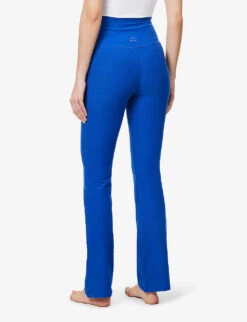 Beyond Yoga Spacedye Brand-print Flared-leg High-rise Stretch-woven Leggings 8 Beyond Yoga Spacedye Brand-print Flared-leg High-rise Stretch-woven Leggings -Women Clothing Store R04143881 ELECTRICROYALHEATHER ALT03