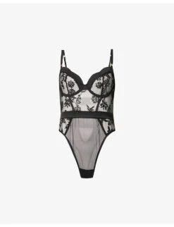 BLUEBELLA Cassandra Floral-embroidered Stretch-woven Body