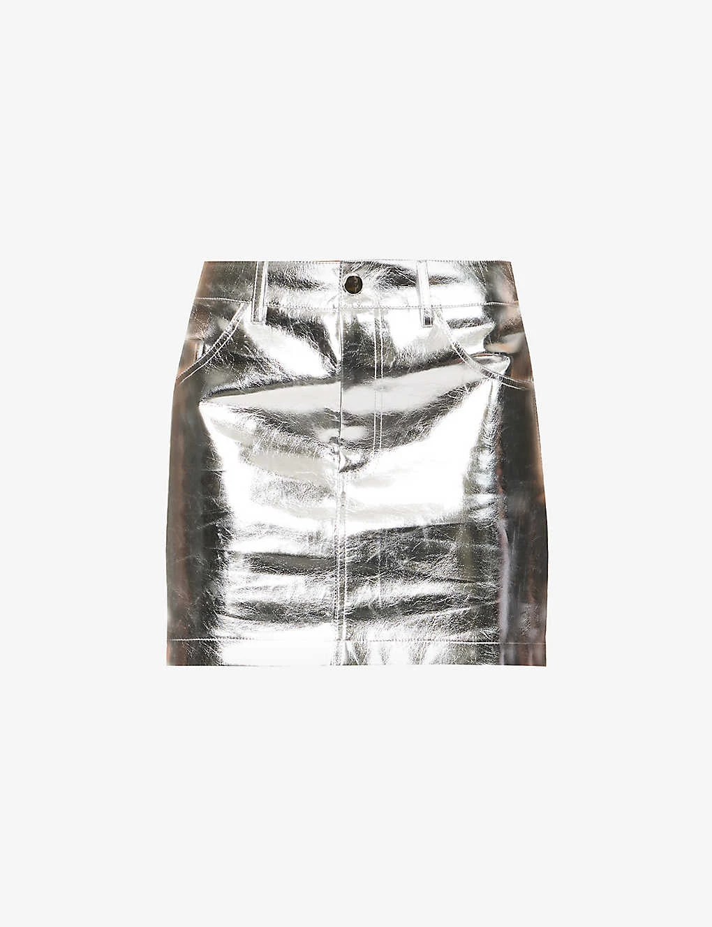 Metallic Mid-rise Cotton-blend Mini Skirt 1 Metallic Mid-rise Cotton-blend Mini Skirt