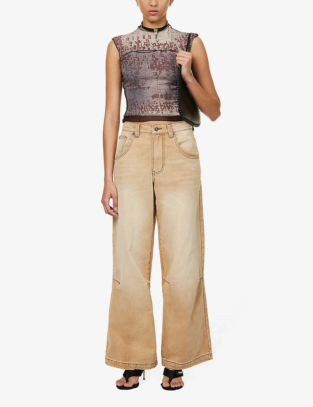 Jaded London Colossus Faded-wash Wide-leg Low-rise Jeans 2 Jaded London Colossus Faded-wash Wide-leg Low-rise Jeans - Image 2