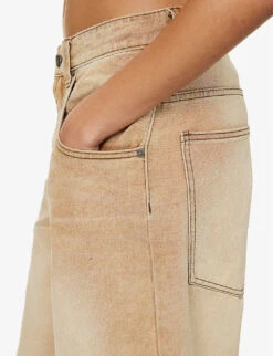 Jaded London Colossus Faded-wash Wide-leg Low-rise Jeans 9 Jaded London Colossus Faded-wash Wide-leg Low-rise Jeans -Women Clothing Store R04145888 SAND ALT04