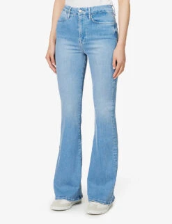 FRAME Le Super High Flare Flared High-rise Stretch-denim Jeans -Women Clothing Store R04146411 DANBURY ALT02
