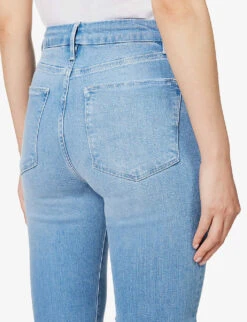 FRAME Le Super High Flare Flared High-rise Stretch-denim Jeans -Women Clothing Store R04146411 DANBURY ALT05