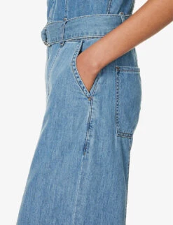 FRAME Sleeveless Wide-leg Denim Jumpsuit -Women Clothing Store R04146429 HAPPYINDIGO ALT05