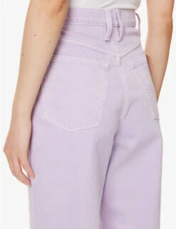 FRAME Le High ‘N’ Tight Wide-leg High-rise Jeans -Women Clothing Store R04146443 WASHEDLILAC ALT05