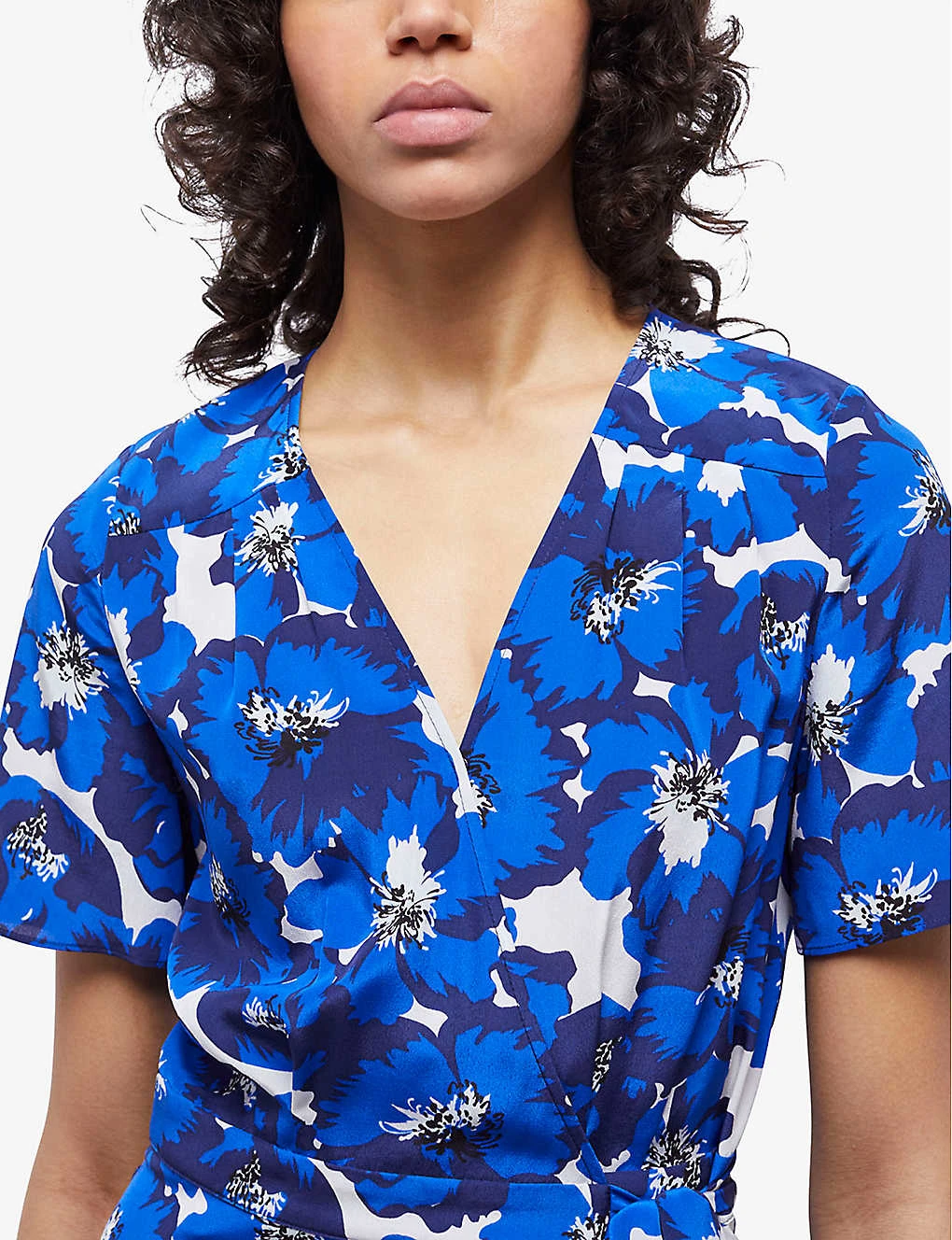 THE KOOPLES Floral Print-wrap Silk Midi Dress 5 THE KOOPLES Floral Print-wrap Silk Midi Dress - Image 5