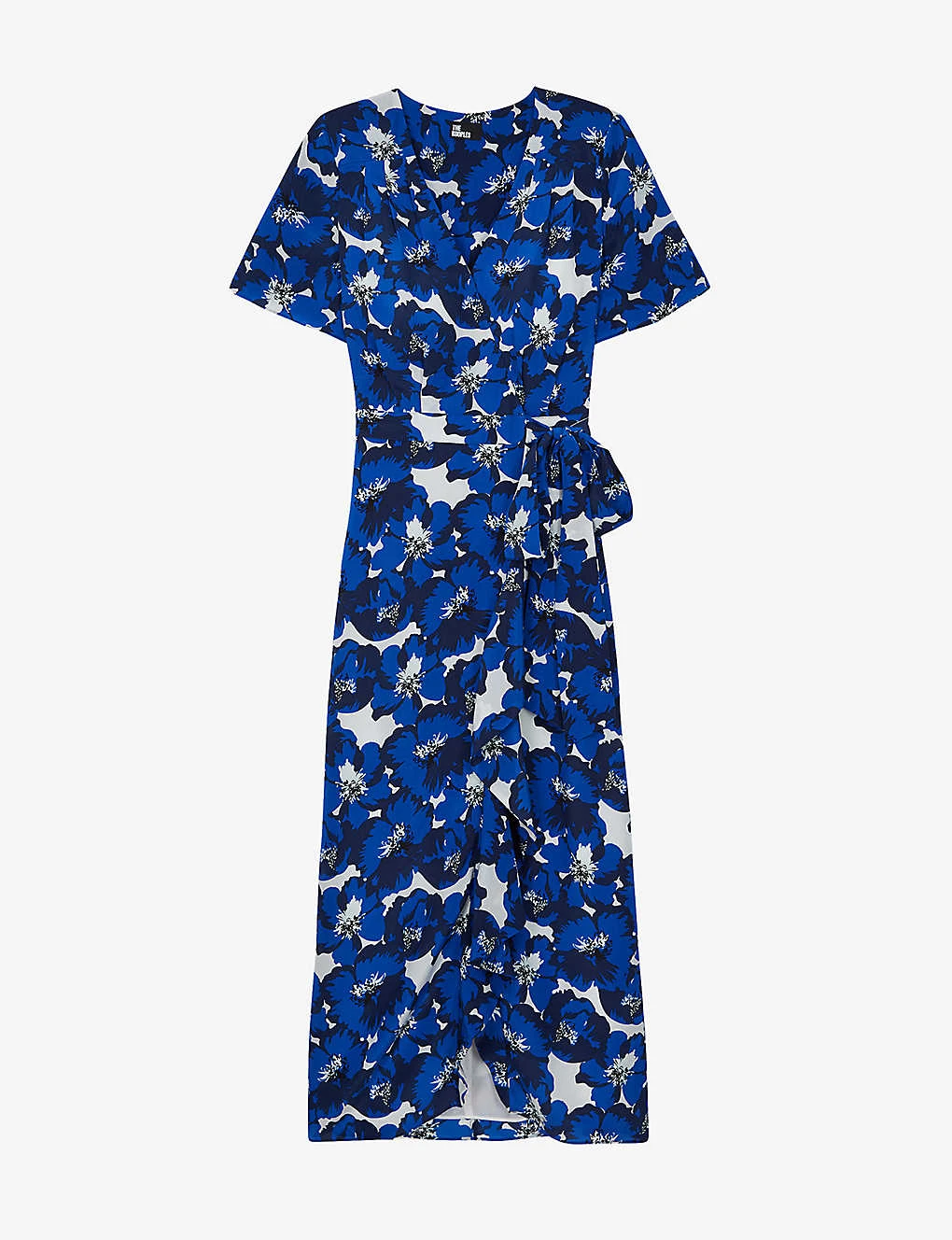 THE KOOPLES Floral Print-wrap Silk Midi Dress 1 THE KOOPLES Floral Print-wrap Silk Midi Dress