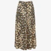 Whistles Leopard-print Button-through Woven Midi Skirt