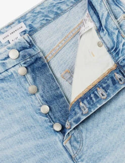 GOOD AMERICAN Good Boy Straight-leg Mid-rise Stretch-cotton And Recycled-cotton Denim Jeans -Women Clothing Store R04147919 INDIGO381 ALT07