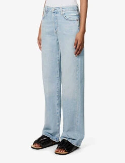 CITIZENS OF HUMANITY Annina Wide-leg Mid-rise Organic-cotton Jeans -Women Clothing Store R04148279 PARFAITLTINDIGO ALT02