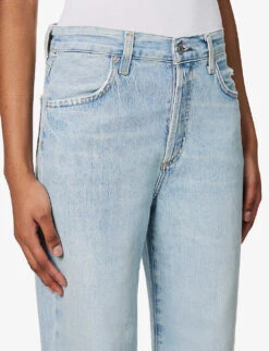 CITIZENS OF HUMANITY Annina Wide-leg Mid-rise Organic-cotton Jeans -Women Clothing Store R04148279 PARFAITLTINDIGO ALT04