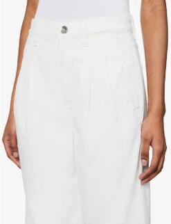 The Edgar Wide-leg High-rise Denim Jeans -Women Clothing Store R04148538 BLANCHEBRIGHTWHITE ALT04