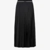 Miu Miu Pleated High-rise Woven Midi Skirt