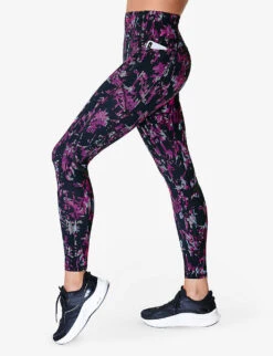 Sweaty Betty Zero Gravity Graphic-print Stretch-jersey Leggings -Women Clothing Store R04150356 PINKFLORALPRINT ALT02