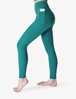Sweaty Betty Super Soft Flow Ribbed Stretch-woven Yoga Leggings 7 Sweaty Betty Super Soft Flow Ribbed Stretch-woven Yoga Leggings -Women Clothing Store R04150379 AGATEBLUE ALT02