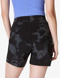 Sweaty Betty "Explorer 5.5"" Fade-print High-rise Stretch-woven Shorts" -Women Clothing Store R04150384 BLACKFADEPRINT ALT03