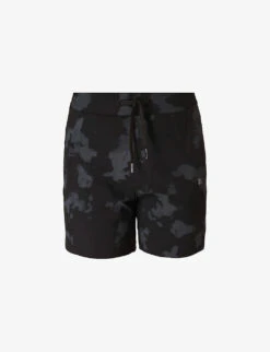 Sweaty Betty "Explorer 5.5"" Fade-print High-rise Stretch-woven Shorts"