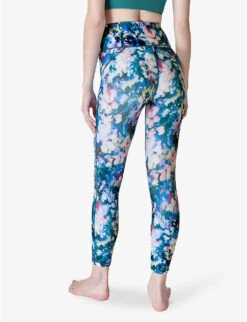 Sweaty Betty All Day Graphic-print 7/8 Stretch-woven Leggings -Women Clothing Store R04150409 BLUEOCEANPRINT ALT03
