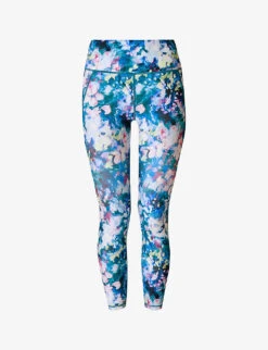 Sweaty Betty All Day Graphic-print 7/8 Stretch-woven Leggings