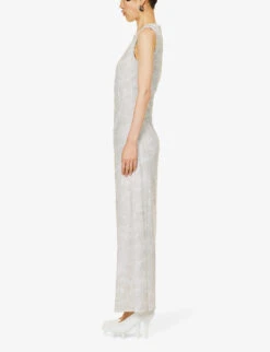 Helmut Lang Tie-dye Stretch-woven Maxi Dress -Women Clothing Store R04150593 WATERPRINT ALT02