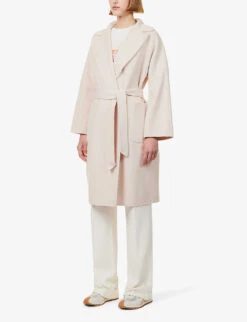 Weekend Max Mara Rovo Relaxed-fit Wool Coat -Women Clothing Store R04151242 SAND ALT02