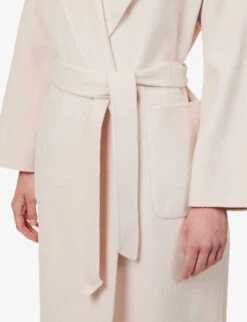 Weekend Max Mara Rovo Relaxed-fit Wool Coat -Women Clothing Store R04151242 SAND ALT04