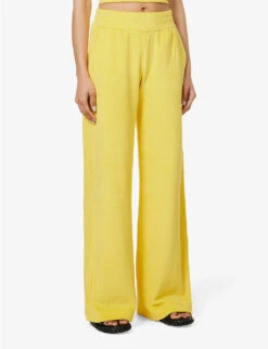 ME AND EM Wide-leg Towelling-texture Cotton Trousers -Women Clothing Store R04151474 SUPERLEMON ALT02
