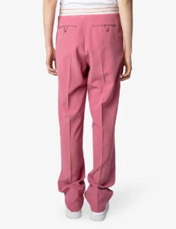 Zadig & Voltaire Profil Straight-leg Mid-rise Woven Trousers -Women Clothing Store R04151969 VIEUXROSE ALT03