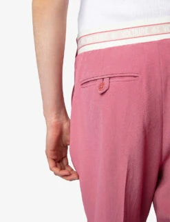 Zadig & Voltaire Profil Straight-leg Mid-rise Woven Trousers -Women Clothing Store R04151969 VIEUXROSE ALT04