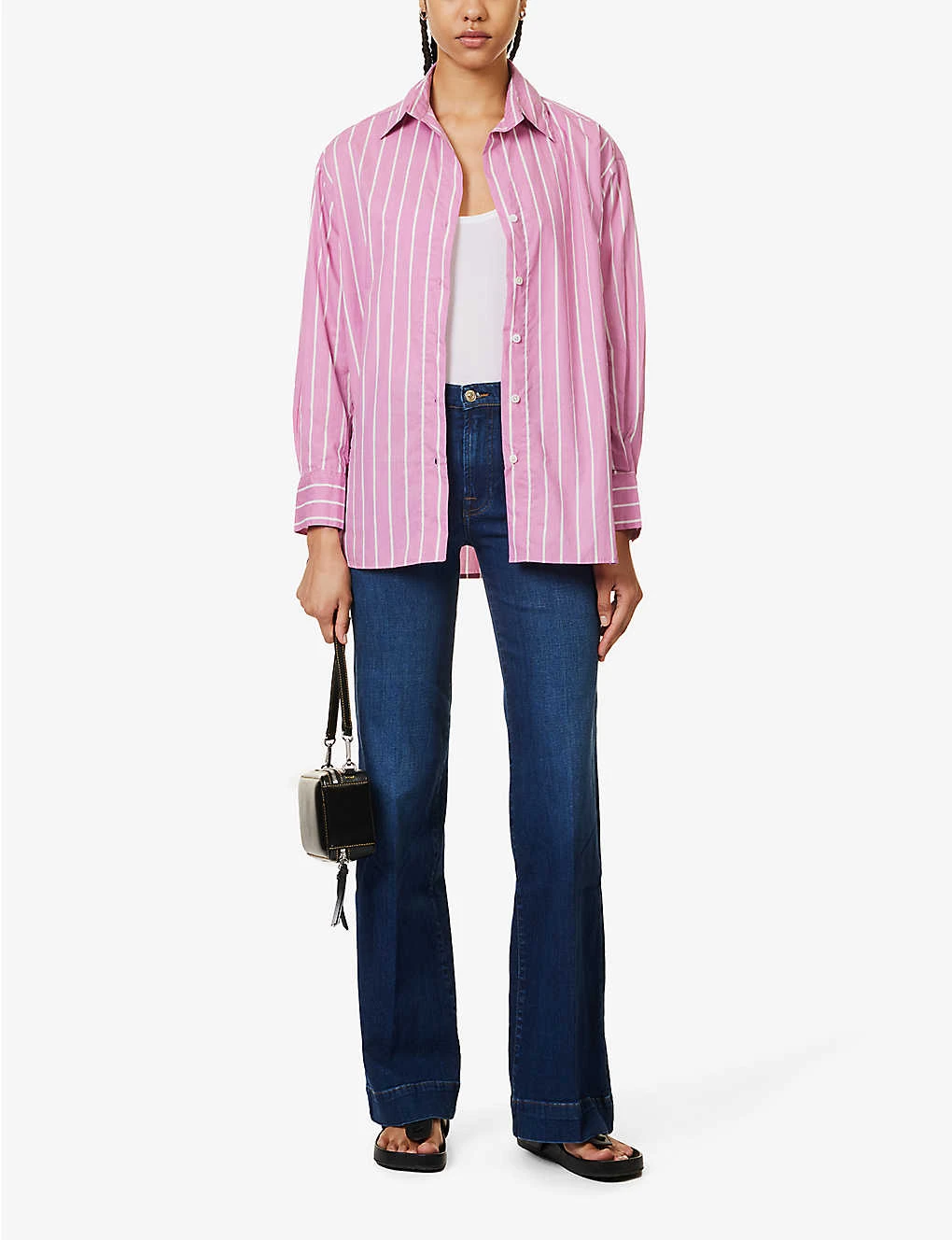 7 For All Mankind Modern Dojo Flared High-rise Stretch-denim Jeans 2 7 For All Mankind Modern Dojo Flared High-rise Stretch-denim Jeans - Image 2