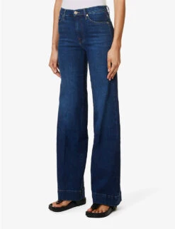 7 For All Mankind Modern Dojo Flared High-rise Stretch-denim Jeans 9 7 For All Mankind Modern Dojo Flared High-rise Stretch-denim Jeans -Women Clothing Store R04152108 SLIMILLUSIONLITTLESTR ALT02