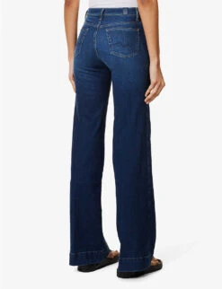 7 For All Mankind Modern Dojo Flared High-rise Stretch-denim Jeans 10 7 For All Mankind Modern Dojo Flared High-rise Stretch-denim Jeans -Women Clothing Store R04152108 SLIMILLUSIONLITTLESTR ALT03