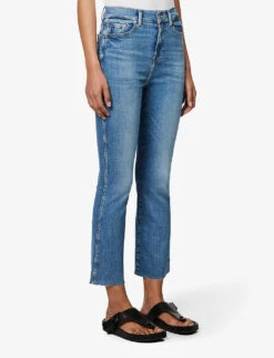 7 For All Mankind Slim Kick Mid-rise Stretch-denim Jeans -Women Clothing Store R04152116 SLIMILLUSIONWITHIN ALT02
