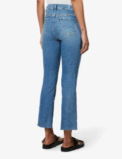 7 For All Mankind Slim Kick Mid-rise Stretch-denim Jeans -Women Clothing Store R04152116 SLIMILLUSIONWITHIN ALT03