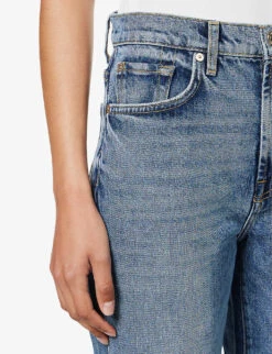 7 For All Mankind Logan Stovepipe Straight-leg Mid-rise Stretch-denim Jeans -Women Clothing Store R04152129 PLAYTIME ALT04